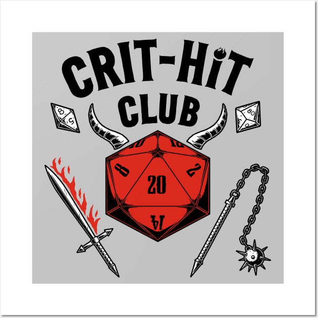 Crit-Hit Club Wall Art by pigboom